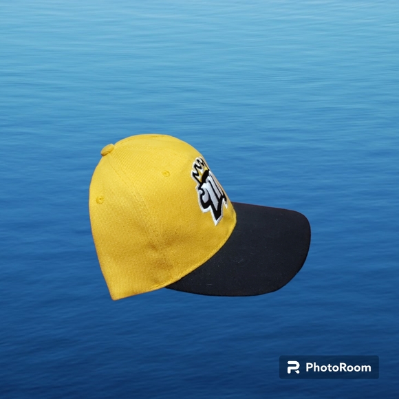 Memphis / Mississippi Riverkings minor league hockey yellow velcro strapback hat - Picture 3 of 5